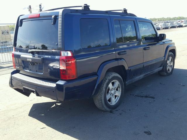 1J8HG48K46C105085 - 2006 JEEP COMMANDER BLUE photo 4