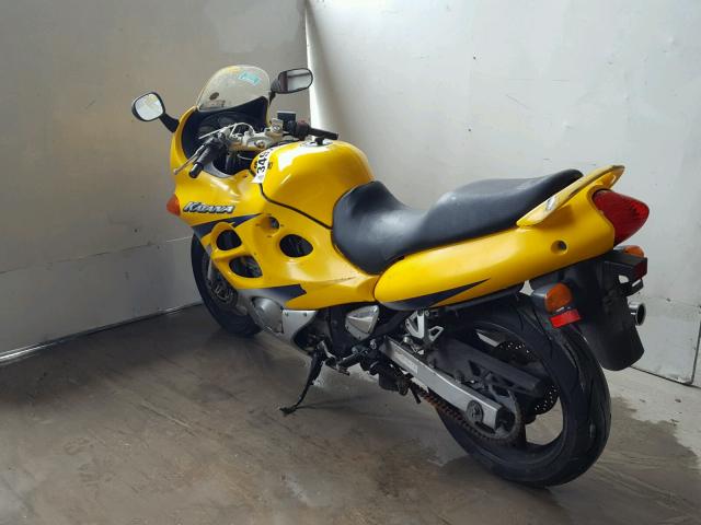 JS1GN79A522102383 - 2002 SUZUKI GSX600 F YELLOW photo 3