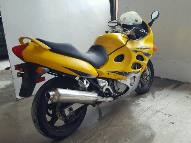 JS1GN79A522102383 - 2002 SUZUKI GSX600 F YELLOW photo 4