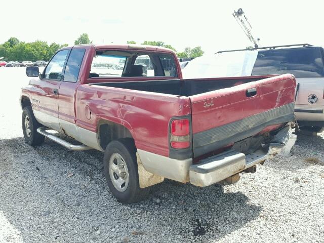 3B7HF13Z5VG771915 - 1997 DODGE RAM 1500 RED photo 3