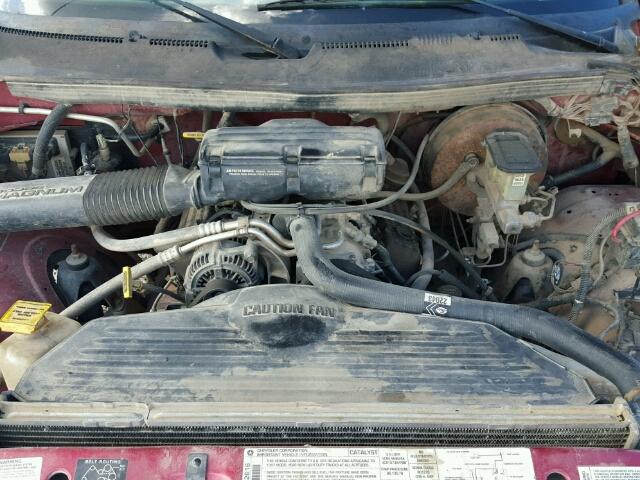 3B7HF13Z5VG771915 - 1997 DODGE RAM 1500 RED photo 7