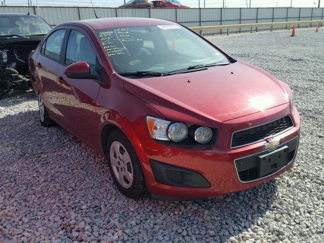 1G1JA5SH0E4229126 - 2014 CHEVROLET SONIC LS RED photo 1