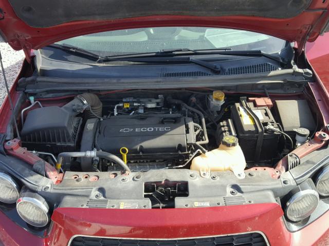 1G1JA5SH0E4229126 - 2014 CHEVROLET SONIC LS RED photo 7