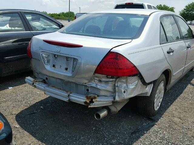 1HGCM56196A175351 - 2006 HONDA ACCORD VAL SILVER photo 9