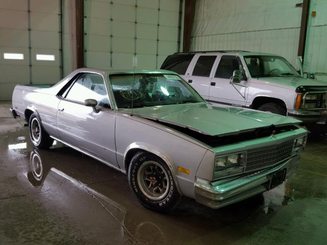 1GCCW80H1ER106038 - 1984 CHEVROLET EL CAMINO SILVER photo 1