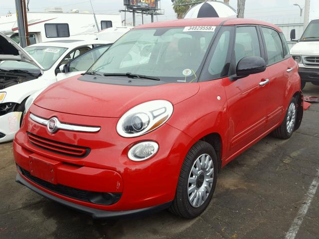 ZFBCFAAH1EZ004487 - 2014 FIAT 500L POP RED photo 2