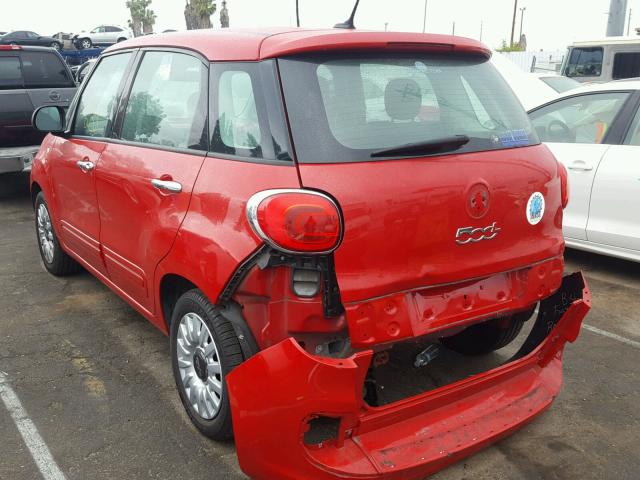 ZFBCFAAH1EZ004487 - 2014 FIAT 500L POP RED photo 3