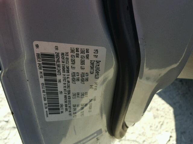 2A8GM48L58R124073 - 2008 CHRYSLER PACIFICA L 灰色 照片 10