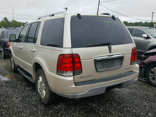 5LMEU68H35ZJ07918 - 2005 LINCOLN AVIATOR 奶油色 照片 3