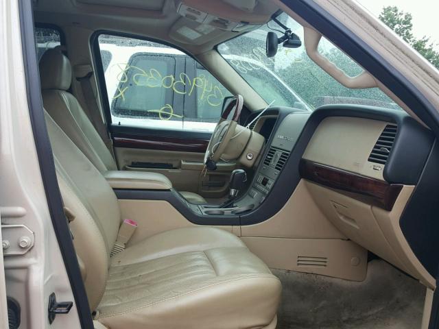 5LMEU68H35ZJ07918 - 2005 LINCOLN AVIATOR 奶油色 照片 5