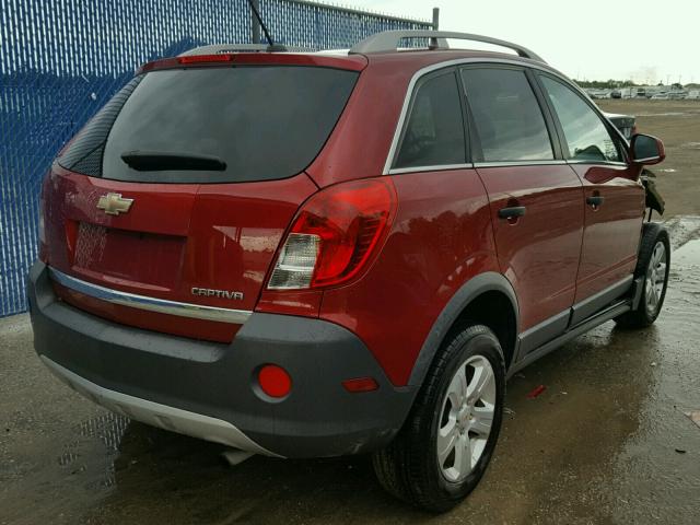 3GNAL2EKXDS574869 - 2013 CHEVROLET CAPTIVA LS BURGUNDY photo 4