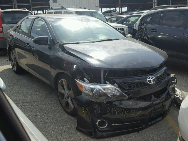 4T1BF1FK2CU175574 - 2012 TOYOTA CAMRY BASE BLACK photo 1