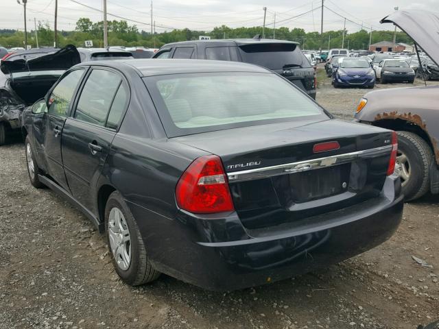 1G1ZS51F86F221765 - 2006 CHEVROLET MALIBU LS შავი ფოტო 3