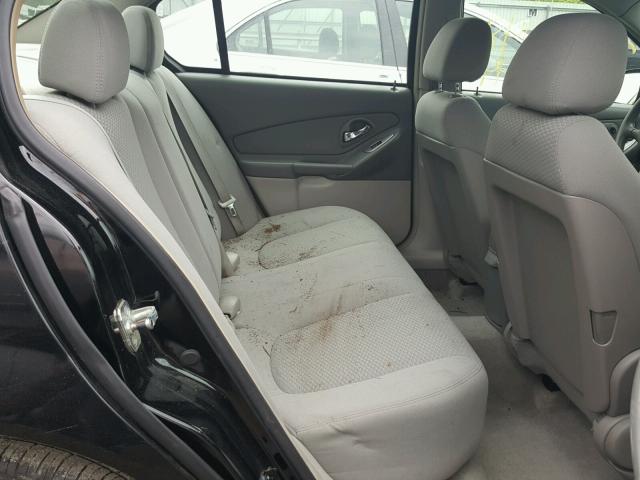 1G1ZS51F86F221765 - 2006 CHEVROLET MALIBU LS შავი ფოტო 6