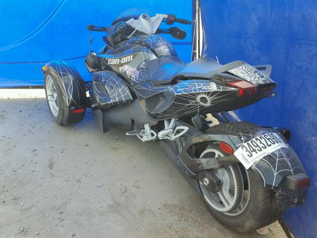 2BXJALA18CV000386 - 2012 CAN-AM SPYDER ROA BLACK photo 3