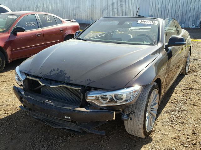 WBA3V5C5XFP753857 - 2015 BMW 428 I შავი ფოტო 2
