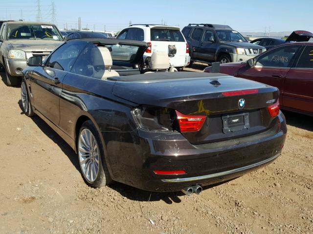 WBA3V5C5XFP753857 - 2015 BMW 428 I შავი ფოტო 3