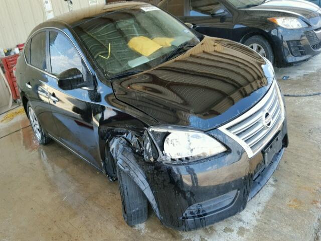 3N1AB7AP8DL725263 - 2013 NISSAN SENTRA S BLACK photo 1