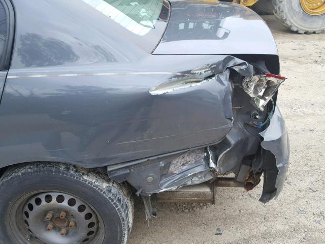 1G1ZS58F47F167789 - 2007 CHEVROLET MALIBU LS ნაცრისფერი ფოტო 9