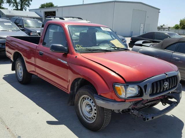 5TENL42N52Z143011 - 2002 TOYOTA TACOMA RED photo 1