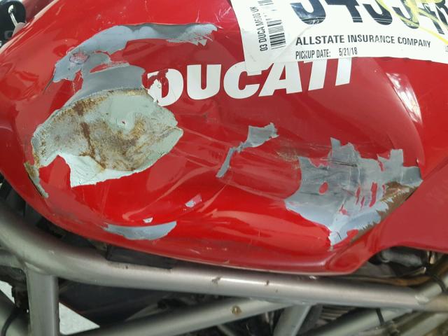 ZDM1RA2K83B030987 - 2003 DUCATI M600 RED photo 16