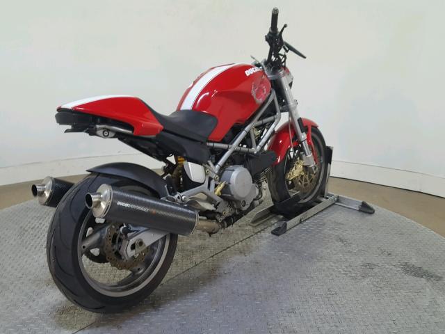 ZDM1RA2K83B030987 - 2003 DUCATI M600 RED photo 8