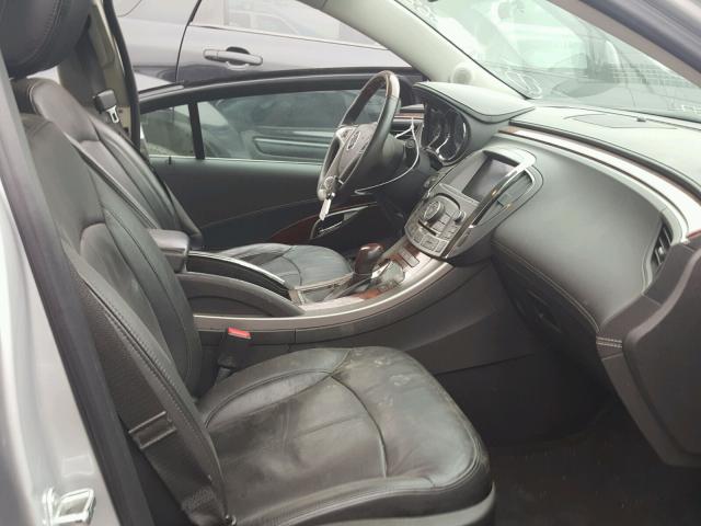 1G4GJ5G3XDF309482 - 2013 BUICK LACROSSE T SILVER photo 5