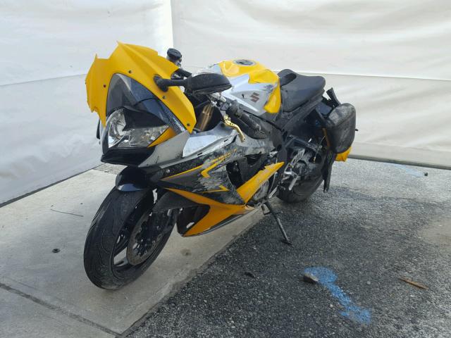 JS1GN7EA482109646 - 2008 SUZUKI GSX-R600 YELLOW photo 2