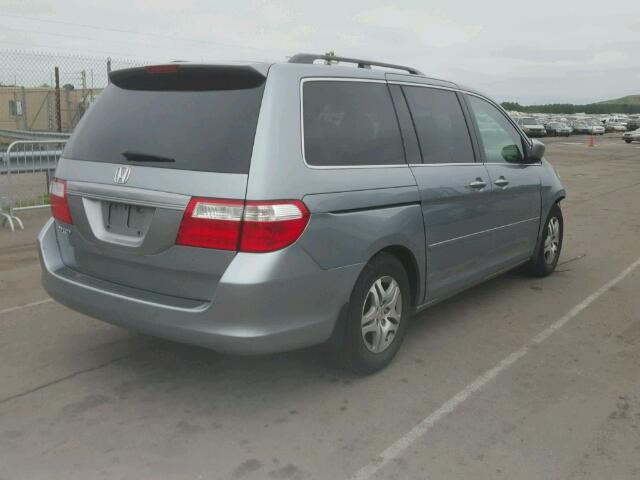 5FNRL384X7B009226 - 2007 HONDA ODYSSEY EX GRAY photo 4