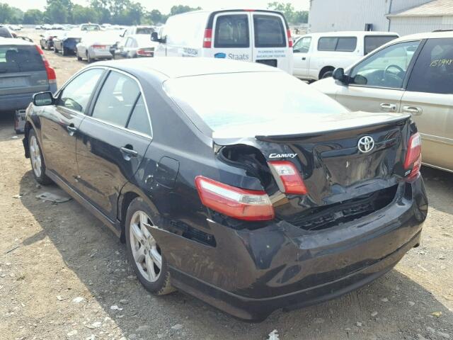 4T1BK46K59U088760 - 2009 TOYOTA CAMRY SE BLACK photo 3