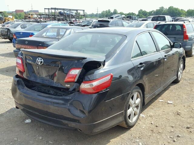 4T1BK46K59U088760 - 2009 TOYOTA CAMRY SE BLACK photo 4