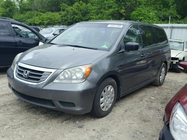 5FNRL382X8B103106 - 2008 HONDA ODYSSEY LX GRAY photo 2