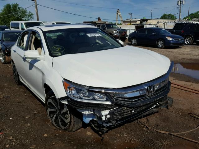 1HGCR2F84GA219478 - 2016 HONDA ACCORD EXL WHITE photo 1