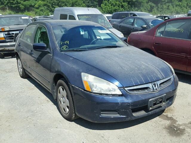 1HGCM56427A123605 - 2007 HONDA ACCORD LX BLUE photo 1