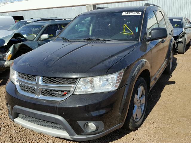 3D4PH1FG5BT528983 - 2011 DODGE JOURNEY MA BLACK photo 2