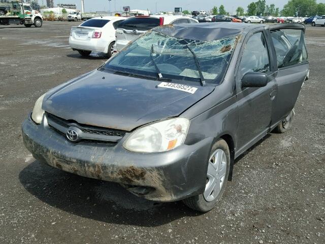 JTDBT123750399686 - 2005 TOYOTA ECHO CHARCOAL photo 2