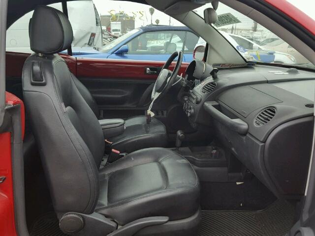 3VWRG31Y58M403180 - 2008 VOLKSWAGEN NEW BEETLE 红色 照片 5