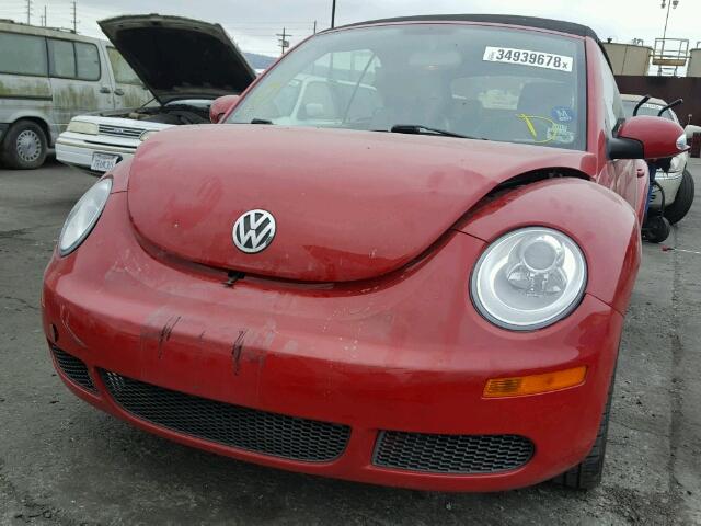 3VWRG31Y58M403180 - 2008 VOLKSWAGEN NEW BEETLE 红色 照片 9