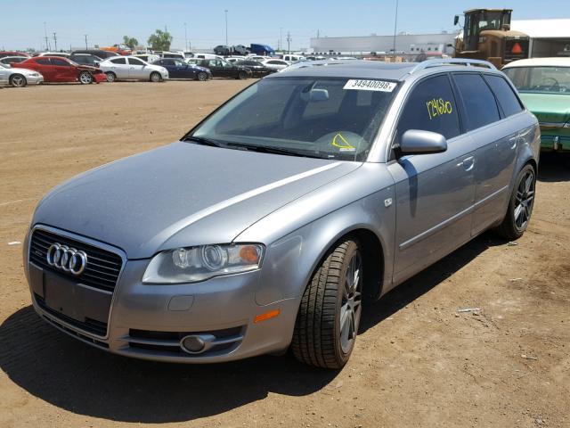 WAUKF78E77A140824 - 2007 AUDI A4 2.0T AV GRAY photo 2