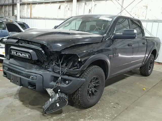 1C6RR7YTXHS749934 - 2017 RAM 1500 REBEL BLACK photo 2