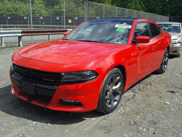 2C3CDXCT8GH122857 - 2016 DODGE CHARGER R/ RED photo 2