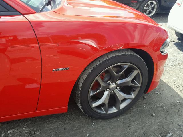2C3CDXCT8GH122857 - 2016 DODGE CHARGER R/ RED photo 9