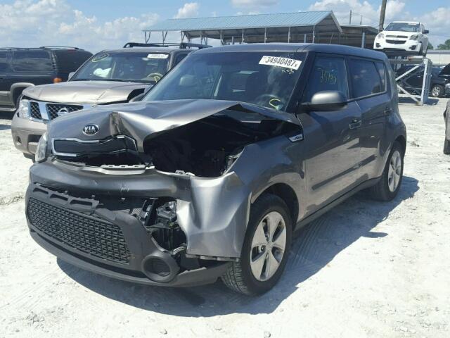 KNDJN2A21G7369081 - 2016 KIA SOUL GRAY photo 2