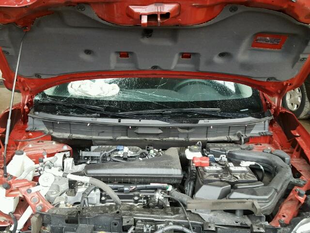 5N1AT2ML2FC839789 - 2015 NISSAN ROGUE RED photo 7