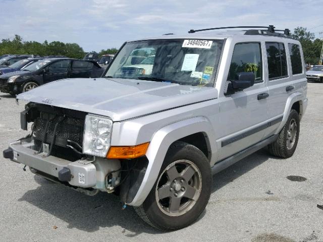 1J8HG48K46C209320 - 2006 JEEP COMMANDER GRAY photo 2