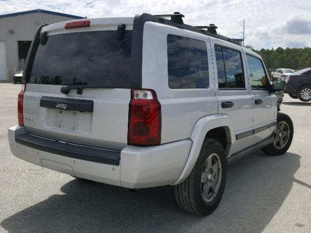 1J8HG48K46C209320 - 2006 JEEP COMMANDER GRAY photo 4