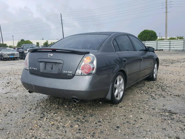 1N4BL11D54C103691 - 2004 NISSAN ALTIMA SE GRAY photo 4