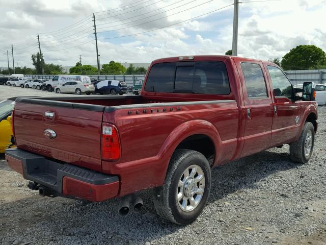 1FT8W3BT0GEC81742 - 2016 FORD F350 SUPER RED photo 4