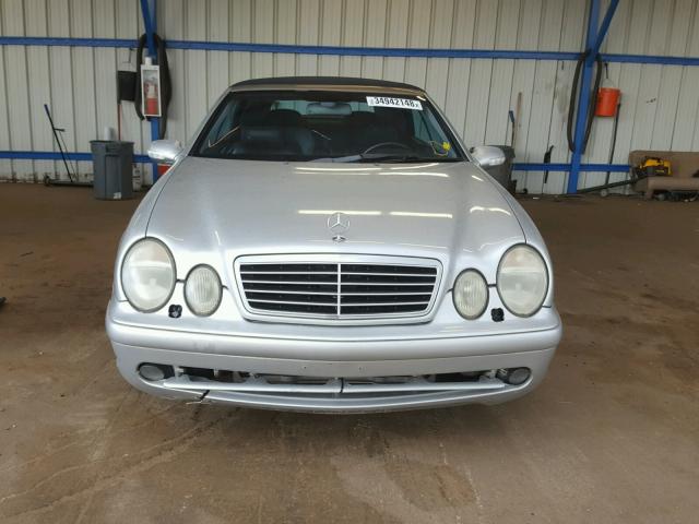 WDBLK70G43T137537 - 2003 MERCEDES-BENZ CLK 430 SILVER photo 9