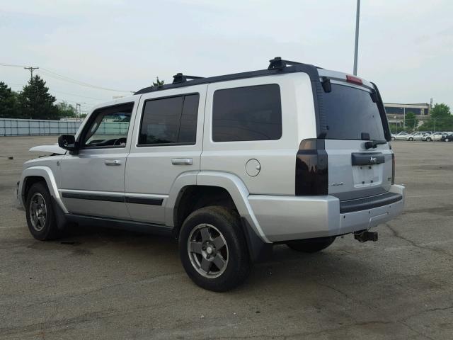 1J8HG48NX8C209948 - 2008 JEEP COMMANDER SILVER photo 3